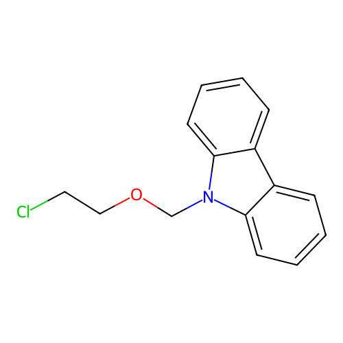 9H-Carbazole, 9-[(2-chloroethoxy)methyl]- structure