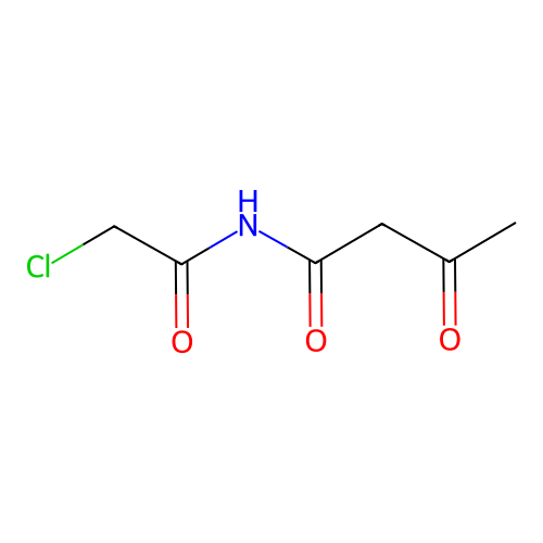 N-(2-chloroacetyl)-3-oxobutanamide structure