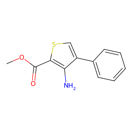 Methyl 3-amino-4-phenylthiophene-2-carboxylate structure