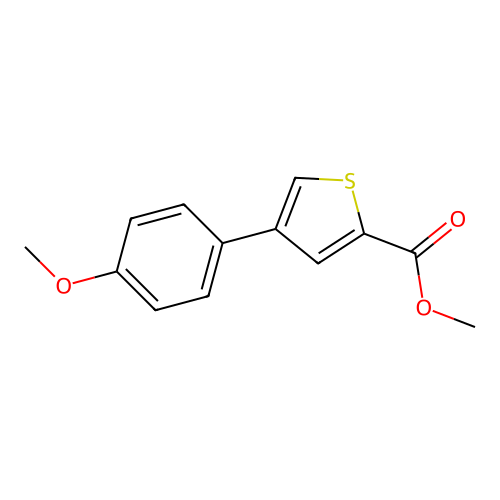 Methyl 4-(4-methoxyphenyl)thiophene-2-carboxylate structure