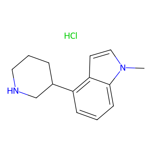 1-Methyl-4-(piperidin-3-yl)-1H-indole--hydrogen chloride (1/1) structure
