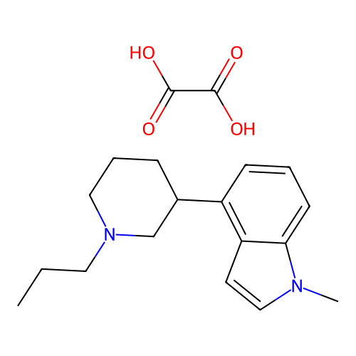 Oxalic acid--1-methyl-4-(1-propylpiperidin-3-yl)-1H-indole (1/1) structure