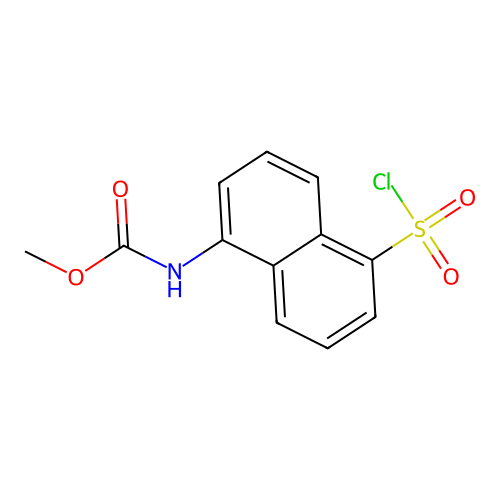 Methyl (5-(chlorosulfonyl)naphthalen-1-yl)carbamate structure