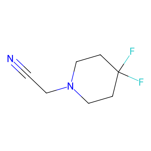 2-(4,4-Difluoropiperidin-1-yl)acetonitrile structure