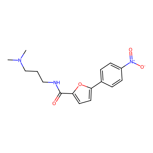 N-(3-(Dimethylamino)propyl)-5-(4-nitrophenyl)furan-2-carboxamide structure