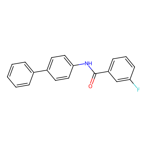 N-[1,1'-biphenyl]-4-yl-3-fluorobenzamide structure