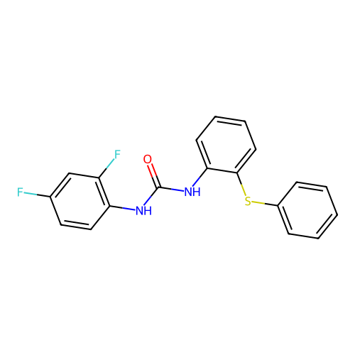 1-(2,4-Difluorophenyl)-3-(2-phenylsulfanylphenyl)urea structure