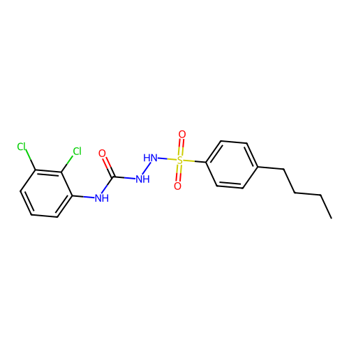1-[(4-Butylphenyl)sulfonylamino]-3-(2,3-dichlorophenyl)urea structure