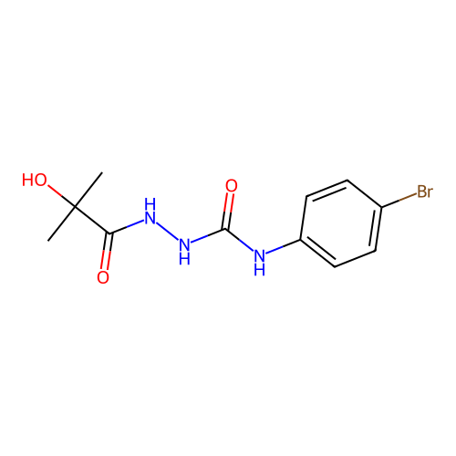 1-(4-Bromophenyl)-3-[(2-hydroxy-2-methylpropanoyl)amino]urea structure