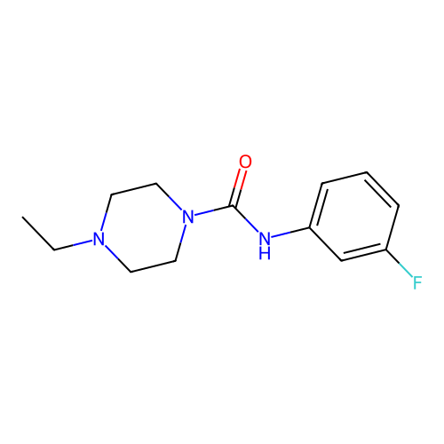 4-ethyl-N-(3-fluorophenyl)piperazine-1-carboxamide structure
