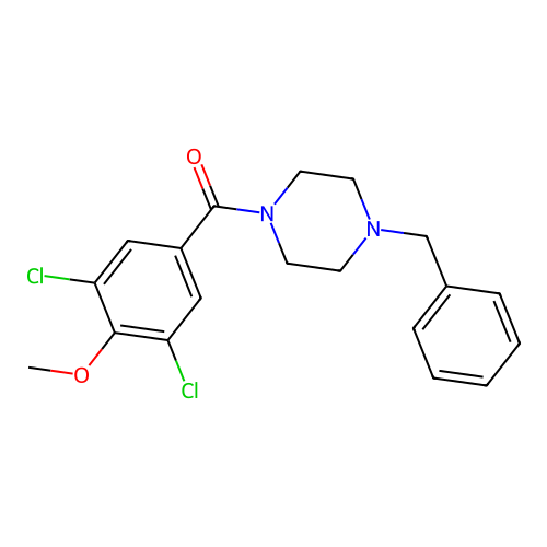 (4-Benzylpiperazin-1-yl)-(3,5-dichloro-4-methoxyphenyl)methanone structure