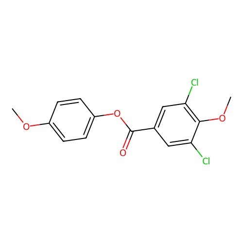 4-Methoxyphenyl 3,5-dichloro-4-methoxybenzoate structure