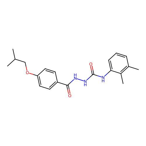 1-(2,3-Dimethylphenyl)-3-[[4-(2-methylpropoxy)benzoyl]amino]urea structure