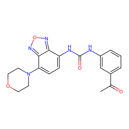 1-(3-Acetylphenyl)-3-(7-morpholinobenzo[c][1,2,5]oxadiazol-4-yl)urea structure