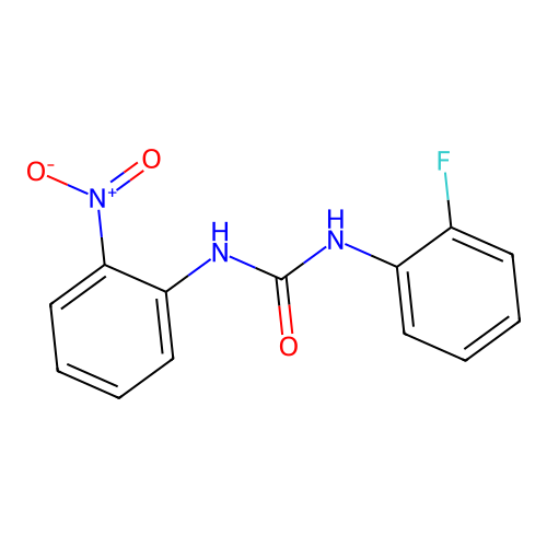 1-(2-Fluorophenyl)-3-(2-nitrophenyl)urea structure