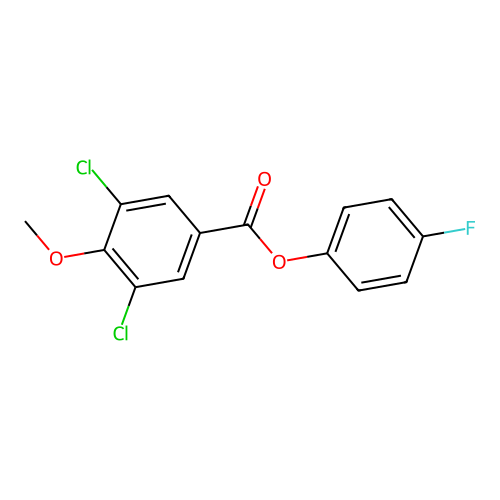 4-Fluorophenyl 3,5-dichloro-4-methoxybenzoate structure