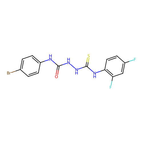 1-(4-Bromophenyl)-3-[(2,4-difluorophenyl)carbamothioylamino]urea structure