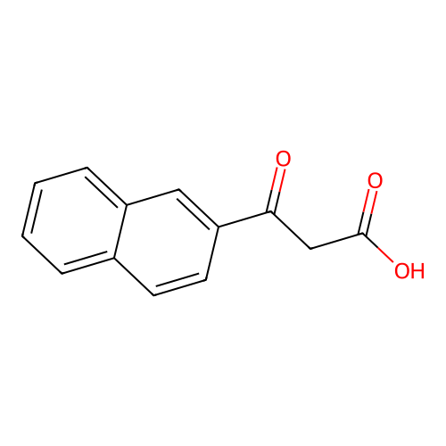 Beta-oxo-2-naphthalenepropanoic acid structure