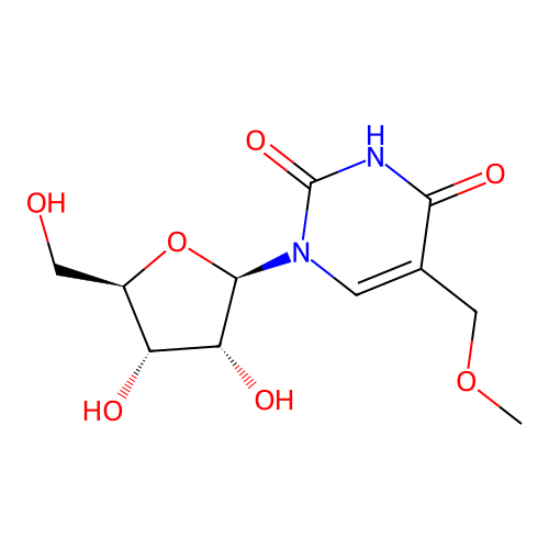 5-Methoxymethyluridine structure