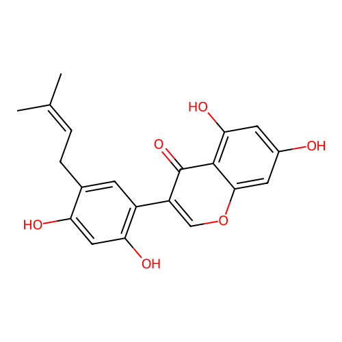 Allolicoisoflavone A structure