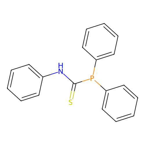N,1,1-triphenylphosphanecarbothioamide structure