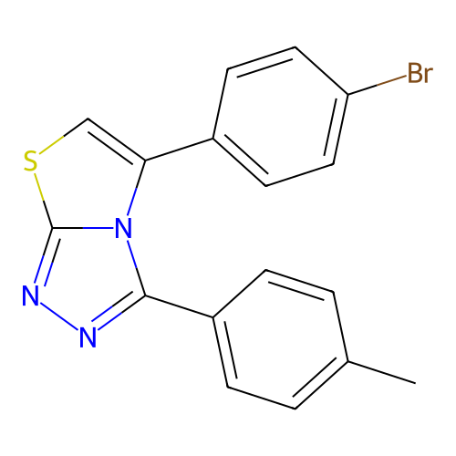 5-(4-Bromophenyl)-3-(4-methylphenyl)-[1,3]thiazolo[2,3-c][1,2,4]triazole structure