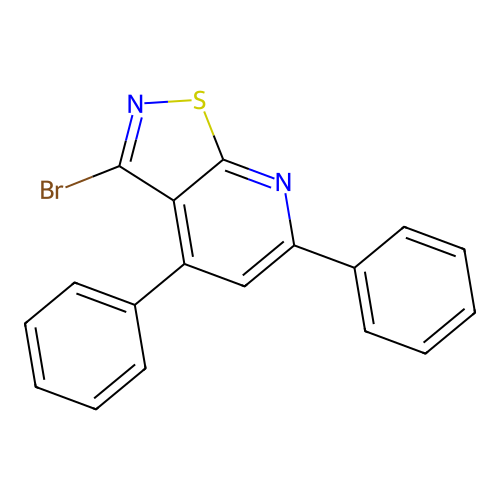 3-Bromo-4,6-diphenylisothiazolo[5,4-b]pyridine structure