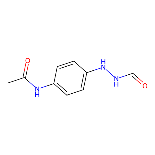 N-[4-(2-formylhydrazinyl)phenyl]acetamide structure