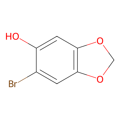 5-Bromo-6-hydroxy-1,3-benzodioxole structure