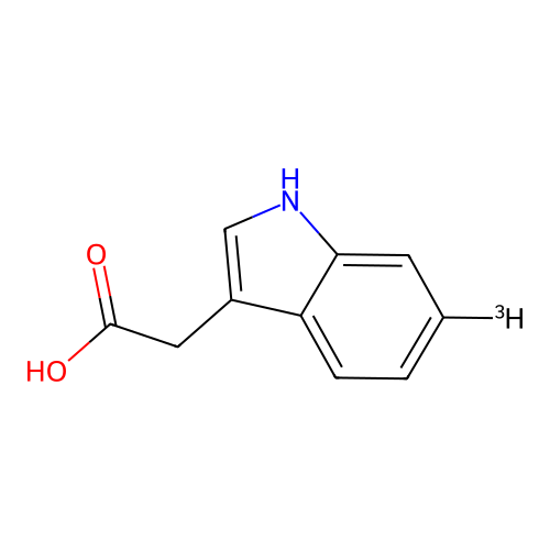 3-[5(n)-3H]吲哚基乙酸 structure