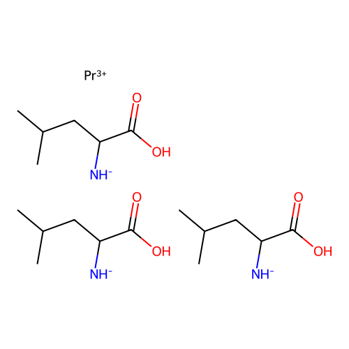 Tris((1-carboxy-3-methylbutyl)azanide);praseodymium(3+) structure
