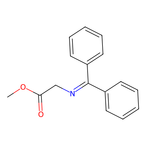 Methyl N-(diphenylmethylidene)glycinate structure