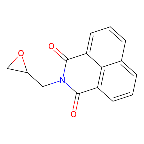 2-(oxiran-2-ylmethyl)-1H-benzo[de]isoquinoline-1,3(2H)-dione structure