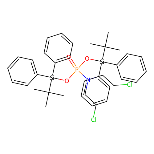 N-BIS[(DIPHENYL-TERT-BUTYL-SILYL)OXY]PHOSPHORYL-2-CHLORO-N-(2-CHLOROETHYL)ETHANAMINE structure