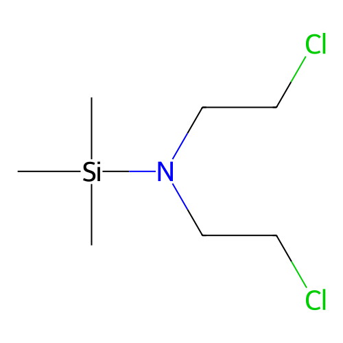 N,N-Bis(2-chloroethyl)-1,1,1-trimethylsilanamine structure