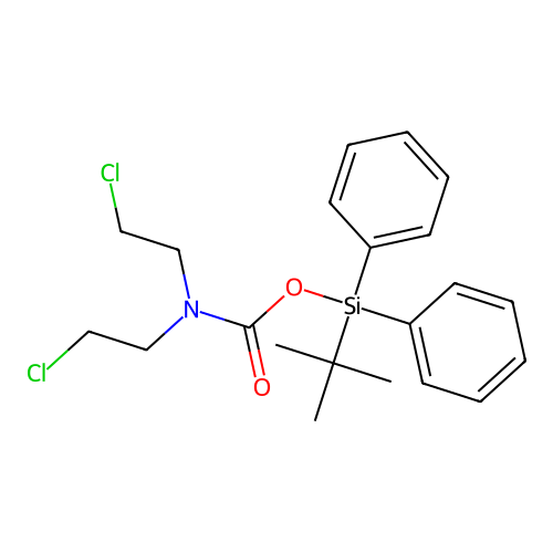 Carbamic acid, (1,1-dimethylethyl)diphenylsilyl ester structure