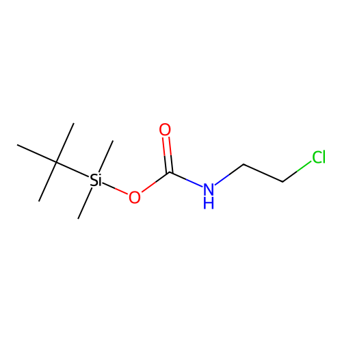 [tert-butyl(dimethyl)silyl] N-(2-chloroethyl)carbamate structure