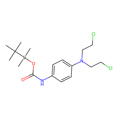 Carbamic acid, (1,1-dimethylethyl)dimethylsilyl ester structure