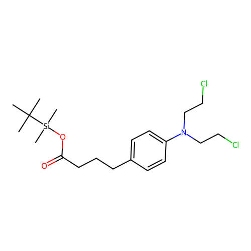 Benzenebutanoic acid, (1,1-dimethylethyl)dimethylsilyl ester structure