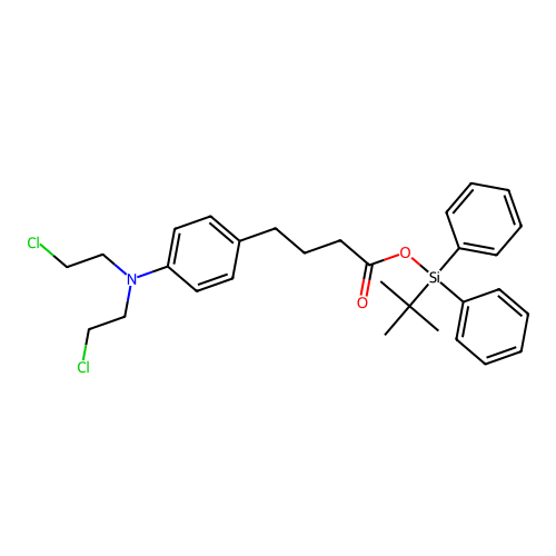 [Tert-butyl(diphenyl)silyl] 4-[4-[bis(2-chloroethyl)amino]phenyl]butanoate structure