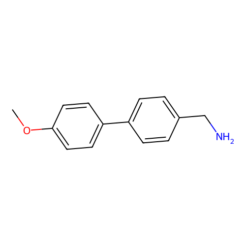 [4-(4-Methoxyphenyl)phenyl]methanamine structure