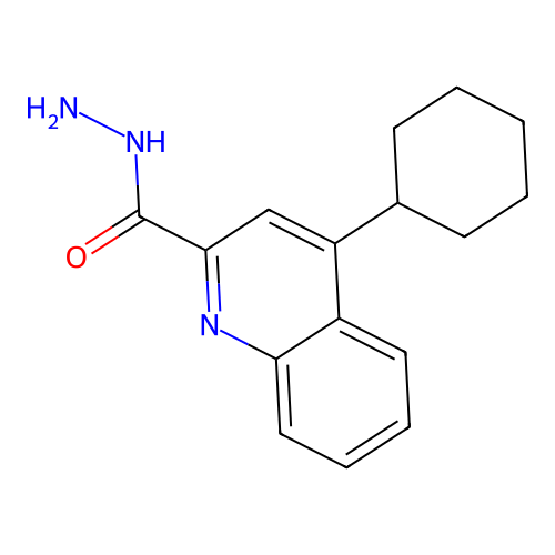 4-Cyclohexylquinoline-2-carbohydrazide structure