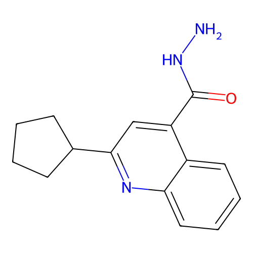 2-Cyclopentylquinoline-4-carbohydrazide structure