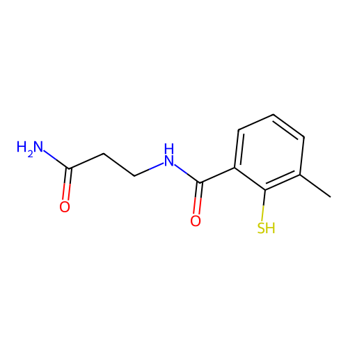 N-(2-Carbamoyl-ethyl)-2-mercapto-3-methyl-benzamide structure