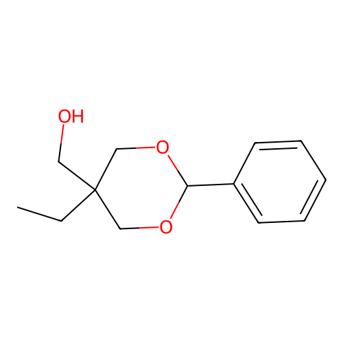5-Ethyl-2-phenyl-1,3-dioxane-5-methanol structure