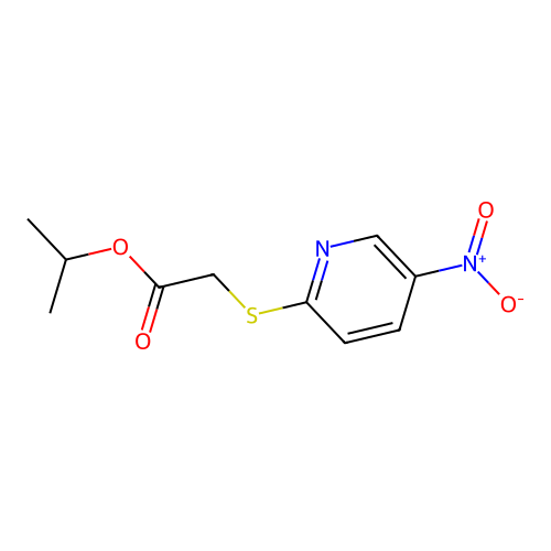 Propan-2-yl 2-(5-nitropyridin-2-yl)sulfanylacetate structure