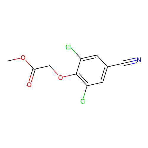 Methyl 2-(2,6-dichloro-4-cyanophenoxy)acetate structure