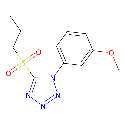 1-(3-Methoxyphenyl)-5-propylsulfonyltetrazole structure
