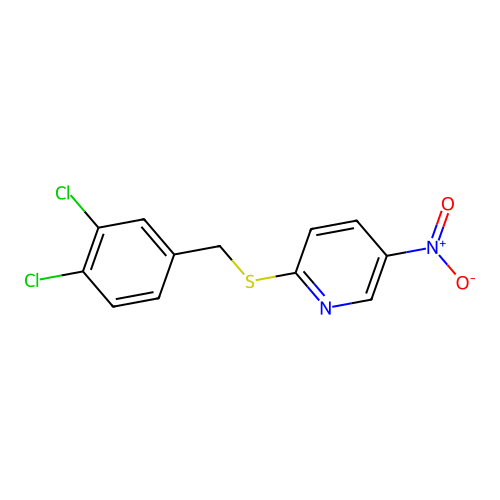 2-[(3,4-Dichlorophenyl)methylsulfanyl]-5-nitropyridine structure