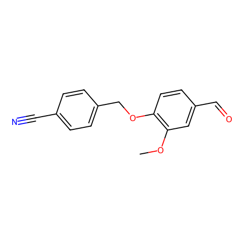 4-[(4-Formyl-2-methoxyphenoxy)methyl]benzonitrile structure